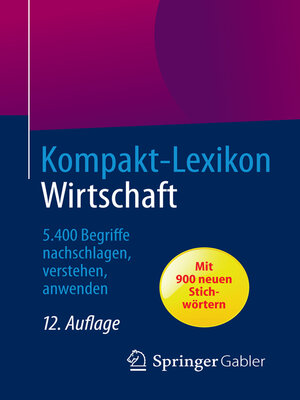 cover image of Kompakt-Lexikon Wirtschaft